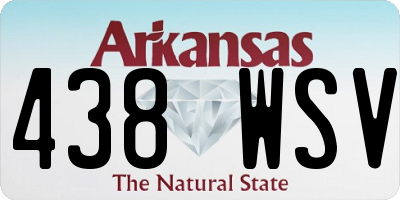 AR license plate 438WSV