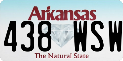 AR license plate 438WSW