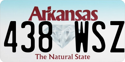 AR license plate 438WSZ