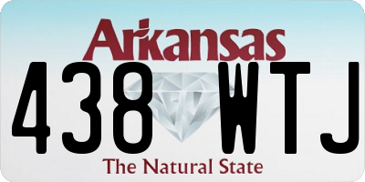 AR license plate 438WTJ