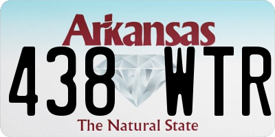 AR license plate 438WTR