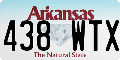 AR license plate 438WTX