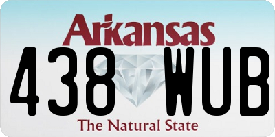 AR license plate 438WUB
