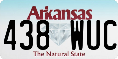 AR license plate 438WUC