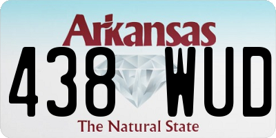 AR license plate 438WUD