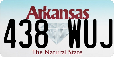 AR license plate 438WUJ