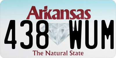 AR license plate 438WUM