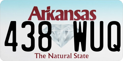 AR license plate 438WUQ