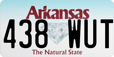 AR license plate 438WUT