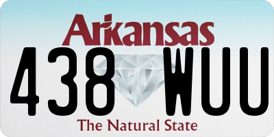AR license plate 438WUU