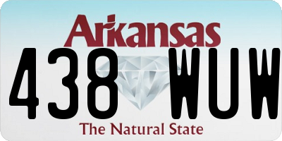 AR license plate 438WUW