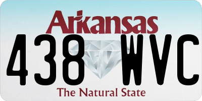 AR license plate 438WVC