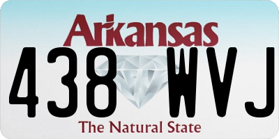 AR license plate 438WVJ