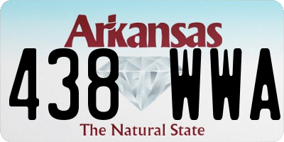 AR license plate 438WWA