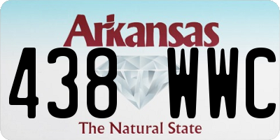 AR license plate 438WWC