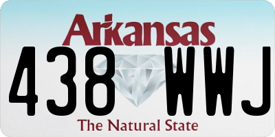 AR license plate 438WWJ