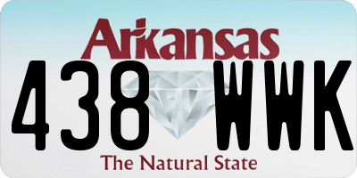 AR license plate 438WWK