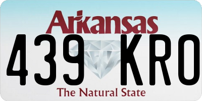 AR license plate 439KRO