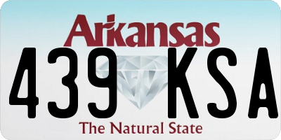 AR license plate 439KSA