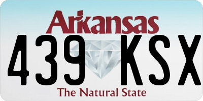 AR license plate 439KSX