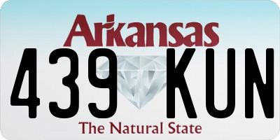AR license plate 439KUN