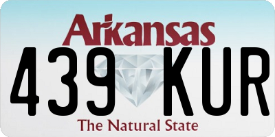 AR license plate 439KUR