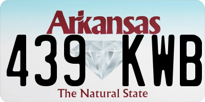 AR license plate 439KWB