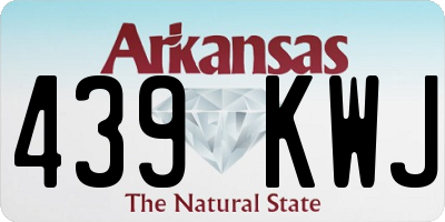 AR license plate 439KWJ