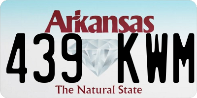 AR license plate 439KWM