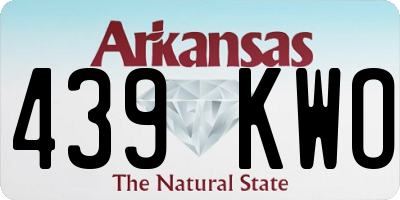 AR license plate 439KWO
