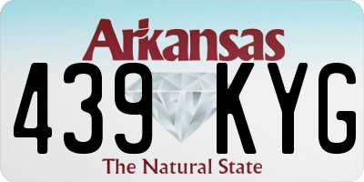 AR license plate 439KYG
