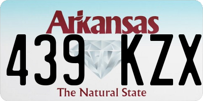 AR license plate 439KZX