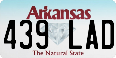 AR license plate 439LAD