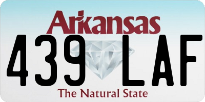AR license plate 439LAF