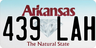 AR license plate 439LAH