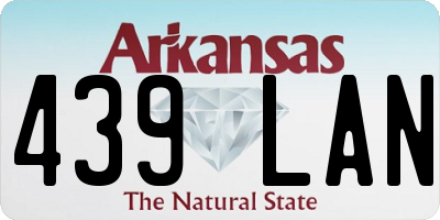 AR license plate 439LAN