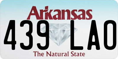 AR license plate 439LAO