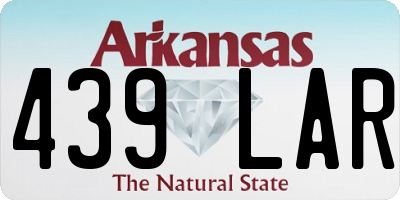 AR license plate 439LAR