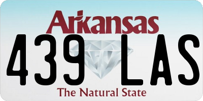 AR license plate 439LAS
