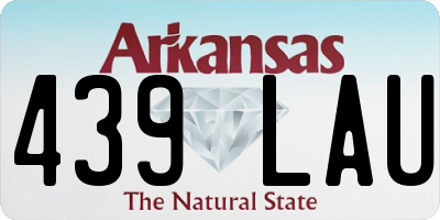 AR license plate 439LAU