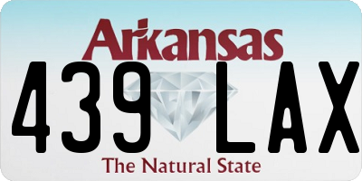 AR license plate 439LAX