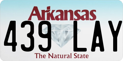 AR license plate 439LAY