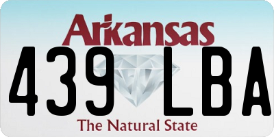 AR license plate 439LBA
