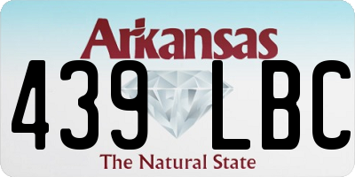 AR license plate 439LBC