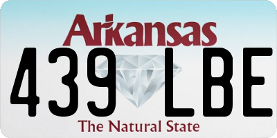 AR license plate 439LBE