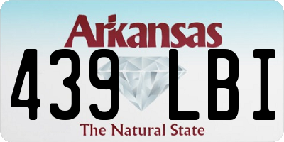 AR license plate 439LBI