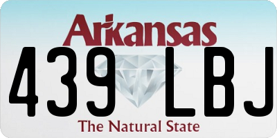 AR license plate 439LBJ