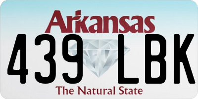 AR license plate 439LBK