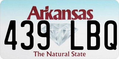 AR license plate 439LBQ