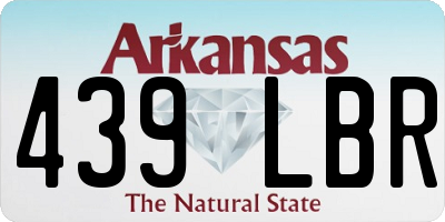 AR license plate 439LBR